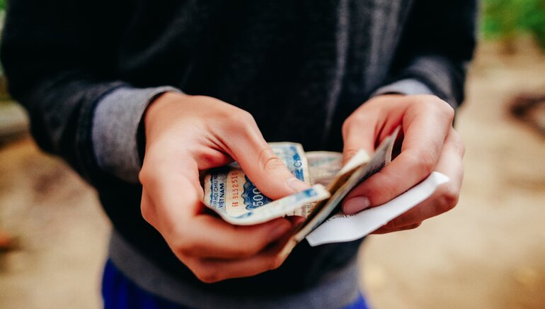 Hóa đơn tiền mặt đồng Việt Nam