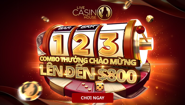 Live Casino House chào đón người chơi với Combo 300% tiền thưởng chào mừng thú vị lên đến 800 USD