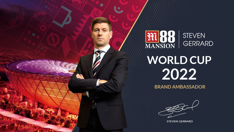 Huyền thoại Steven Gerrard tham gia vào M88 Mansion với tư cách là đại sứ World Cup tại Qatar
