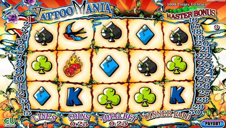 2 ảnh chụp màn hình của EUcasino